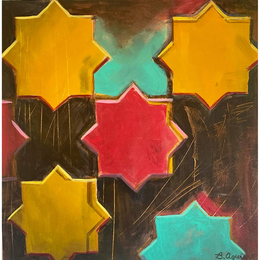 Acrylic painting "Estrellas" by Basilio Aguirre